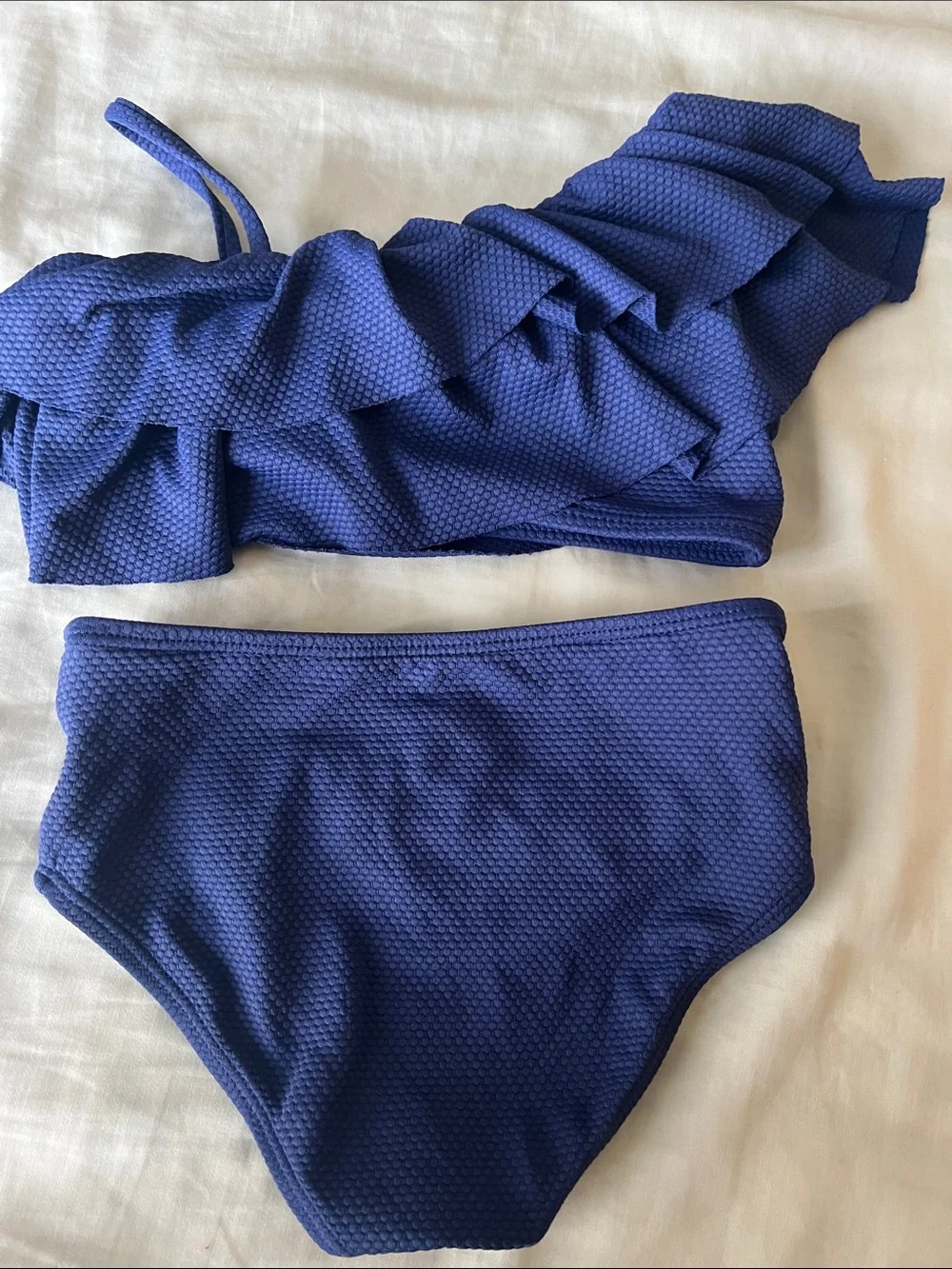 Janie and Jack Navy Ruffle Two-Piece Bikini